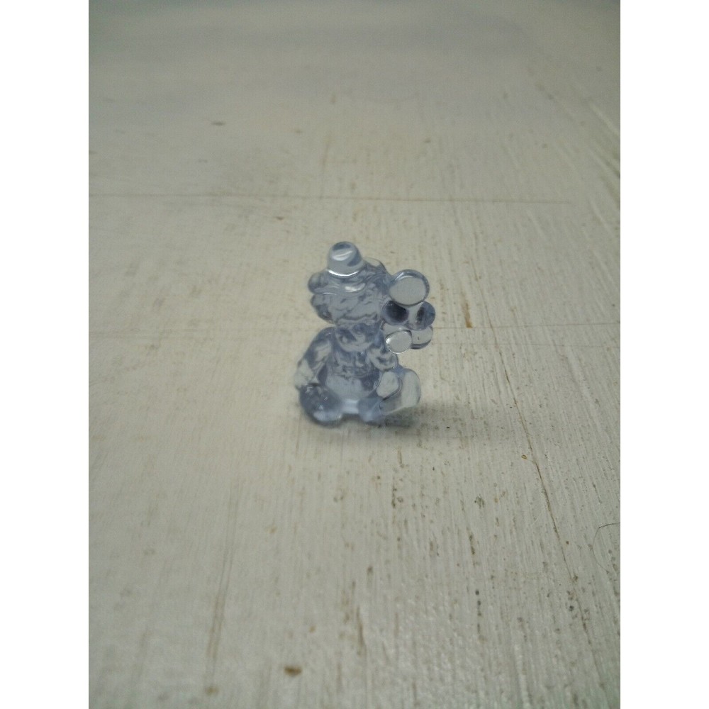 MIB MOSSER GLASS 1-5/8" "PEE WEE"THE BALLOON CLOWN BLUE GLASS